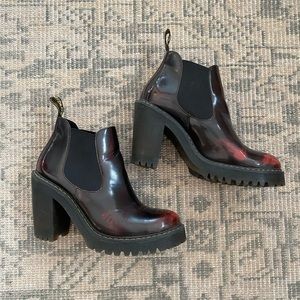 Dr Marten Hurston boot in oxblood